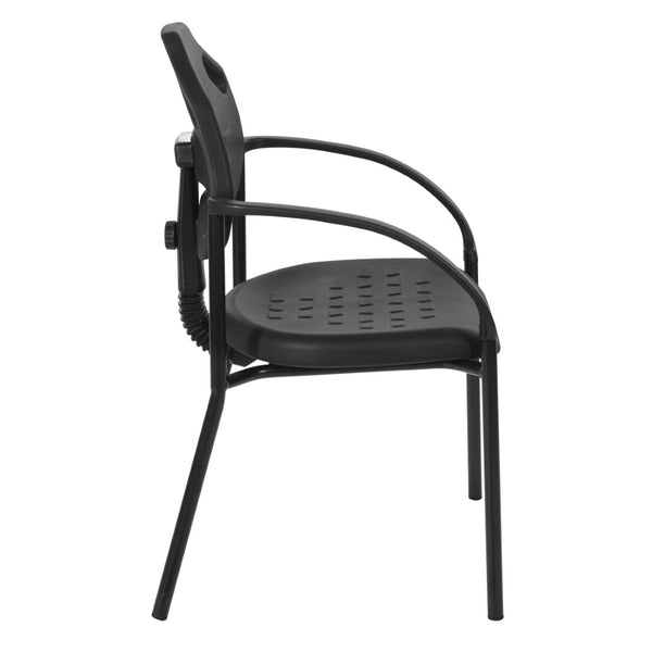 OSP Home Furnishings Guest Chair with Urethane Shell and Esd Certified Frame for Reception or Training Rooms KH81393