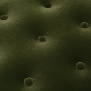 English Elm Jennifer Taylor Home - Yolanda 24" Round Velvet Ottoman - Olive Green, Durable Accent Piece For Living Room Elegance B2719P238168