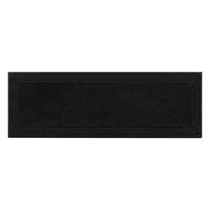 English Elm 1 Heavyweight Cotton Tufted Bath Rug Reversible Spa Grade Absorbent Floor Mat Black B035P319569