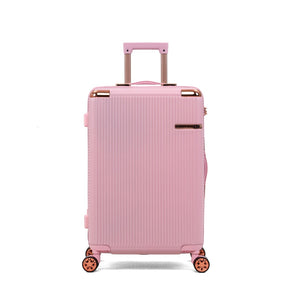 English Elm 4-piece Abs Hard Shell Luggage Set with Spinner Wheels and Built-in Combination Lock T3292P473695