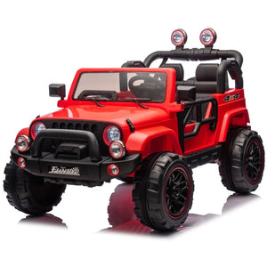 English Elm 24v Kids Electric Ride on Car with Parental Remote Rear Suspension and Bluetooth Audio Red W1578P228745