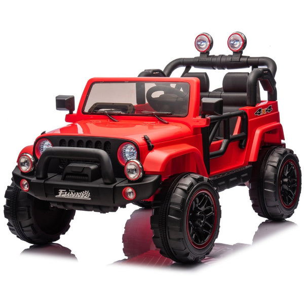 English Elm 24v Kids Electric Ride on Car with Parental Remote Rear Suspension and Bluetooth Audio Red W1578P228745