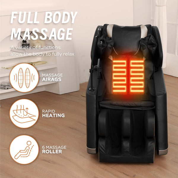 English Elm Massage Chair Recliner - Zero Gravity Full Body Air Pressure Therapy For Ultimate Relaxation & Comfort W1875P300911