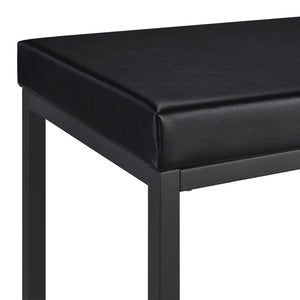 English Elm Klekner Black 4-Piece Counter Height Table Set with Nesting Tables & Stools, Space-Saving Chic Finish B062P353238