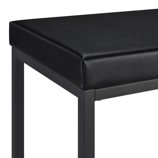 English Elm Klekner Black 4-Piece Counter Height Table Set with Nesting Tables & Stools, Space-Saving Chic Finish B062P353238