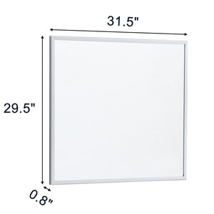 English Elm 80cm Round Float Glass Wall Mirror Polished Edge Vanity Bathroom Hallway Decor White W3151P265960