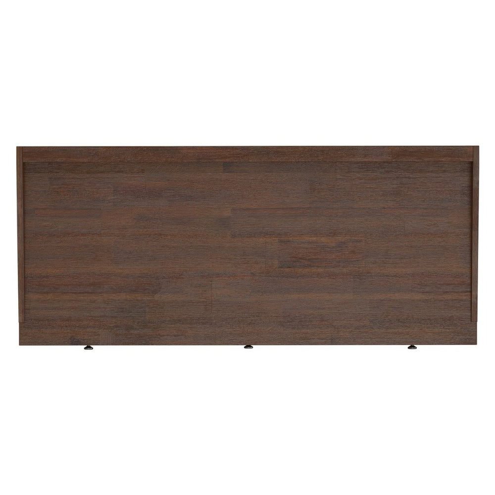 English Elm Ralston Handcrafted Desk In Distressed Charcoal Brown - Stylish, Functional, And Perfect For Small Spaces B136P159561-GIGA