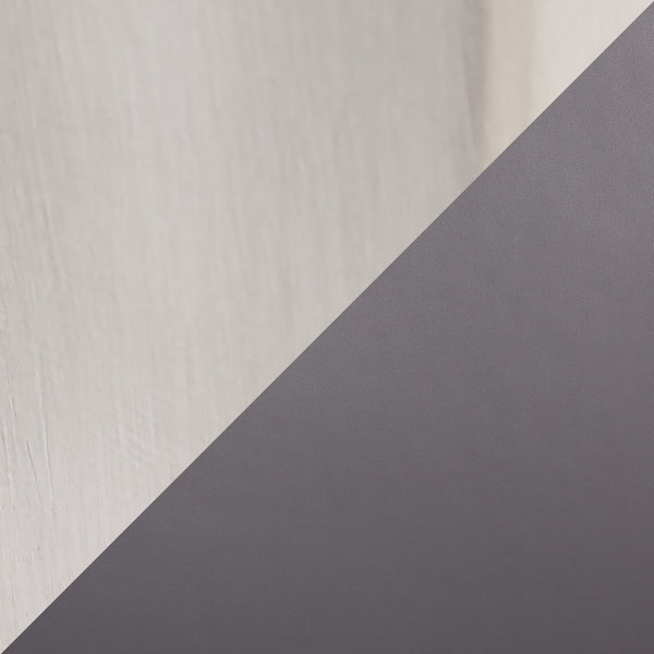 English Elm Fuji-Mason Upholstered Swivel Dining Set with Tempered Glass Top and Brushed Stainless Legs, 5pc Grey B202S01502