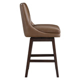 OSP Home Furnishings Allingham 26" Swivel Stool Molasses / Dk Walnut