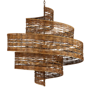 Saisei Grande Chandelier - Stunning Rattan & Wrought Iron Design, Inspired by Cosmic Regrowth & Revival