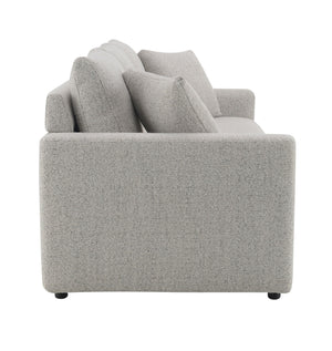 English Elm Connie Beige Boucle Sleeper Sectional Sofa w/ Full Pull-Out Bed, Removable Covers & Plush Foam Comfort B2726P250929