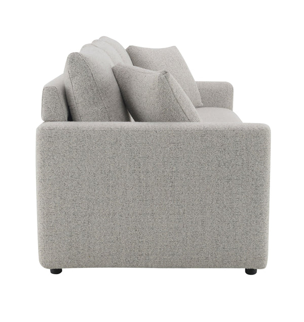 English Elm Connie Beige Boucle Sleeper Sectional Sofa w/ Full Pull-Out Bed, Removable Covers & Plush Foam Comfort B2726P250929