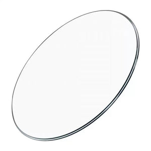English Elm Tempered Glass Round Table Top 35 Inch Polished Safety Surface for Dining Patio W1718P352104