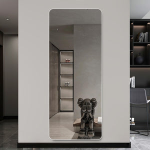 English Elm 60x15inch Full Body Wall Mirror Frameless Aluminum Rounded Corners Bedroom Hallway W2071P197195