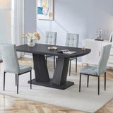 Modern 5-Piece Dining Set w/ 1.8