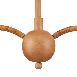 Saxon Rattan Linear Chandelier: Elegant Modern Lighting for Kitchen Islands & Coastal Chic Decor