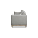 English Elm Knox 84" Modern Farmhouse Sofa, Opal Grey Velvet