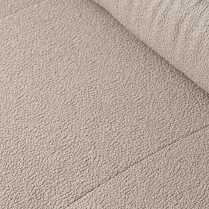 English Elm Urban Modern Modular Sofa Teddy Fleece Capitonné Design High Modularity Plush Comfort Corner Ready for Cozy Living Spaces Brown B341S00038