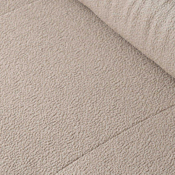 English Elm Urban Modern Modular Sofa Teddy Fleece Capitonné Design High Modularity Plush Comfort Corner Ready for Cozy Living Spaces Brown B341S00038