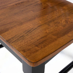 English Elm Transitional Westerham Arm Chair Set of 2 — Dark Cherry wood, upholstered comfort, gold-capped legs elegance Black,Oak 41 L x 20 W x 12 H B2741P408862