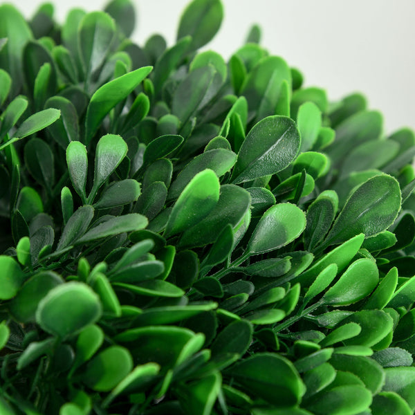 English Elm HOMCOM 3-Ball Boxwood Topiary Tree 43.25" with Pot - Realistic UV-Safe Faux Plant for Home & Patio W2225P217287