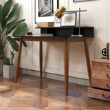 English Elm Ashcroft Furniture - Hayley Rectangular Solid Wood Desk In Black