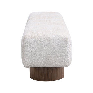 English Elm Christopher Knight Home® - Upholstered Multi-Purpose Dining Bench 64" No-Assembly Entryway Seat 300lb Capacity Modern PU Upholstery Beige N779P253550F