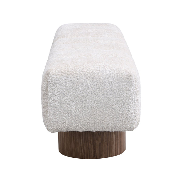 English Elm Christopher Knight Home® - Upholstered Multi-Purpose Dining Bench 64" No-Assembly Entryway Seat 300lb Capacity Modern PU Upholstery Beige N779P253550F