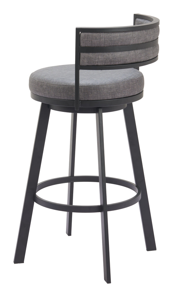 Gimsby Swivel Barstool Gray 110332 Zuo Modern