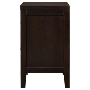 English Elm Garrett Cappuccino 2-Drawer Nightstand with Warm Espresso Accents, Sturdy Wood Frame & Timeless Style B062P331052