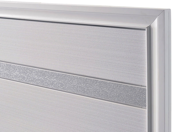 English Elm Contemporary White Panel Headboard Queen Bed With Drawers - Chic Storage & Modern Glamorous Style B2741S00059