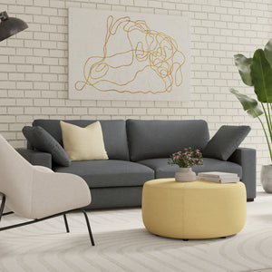 English Elm Charlie Oversized Deep Seater Loveseat - Eco-Friendly Comfort With Plush Cushions & Stylish Design B136P199252