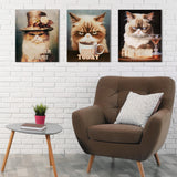 Madison Park Grumpy Cats Modern/Contemporary I'm Not Listening Canvas Wall Art MP95C-0335 I'm Not Listening/Multi