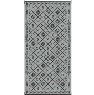 English Elm Outdoor Reversible Polypropylene Rug Geometric Pattern Waterproof Patio Camping Travel T3971P421353