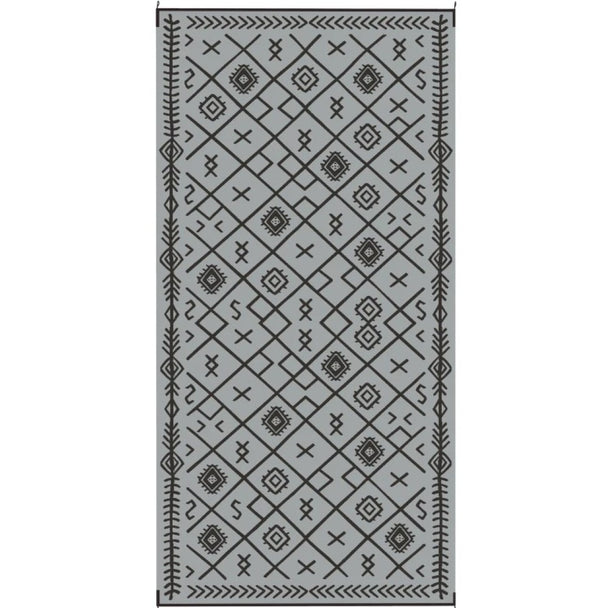 English Elm Outdoor Reversible Polypropylene Rug Geometric Pattern Waterproof Patio Camping Travel T3971P421353