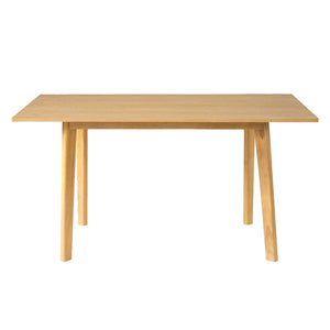 English Elm 7-piece Rectangular Rubberwood Dining Set with Six Linen Upholstered Stackable Chairs Natural N752S000018N