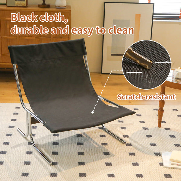 English Elm Leather Armchair Oversized Modern Accent Chair High Back Wingback Comfort Foam Seat Metal Legs Black W2105P303634