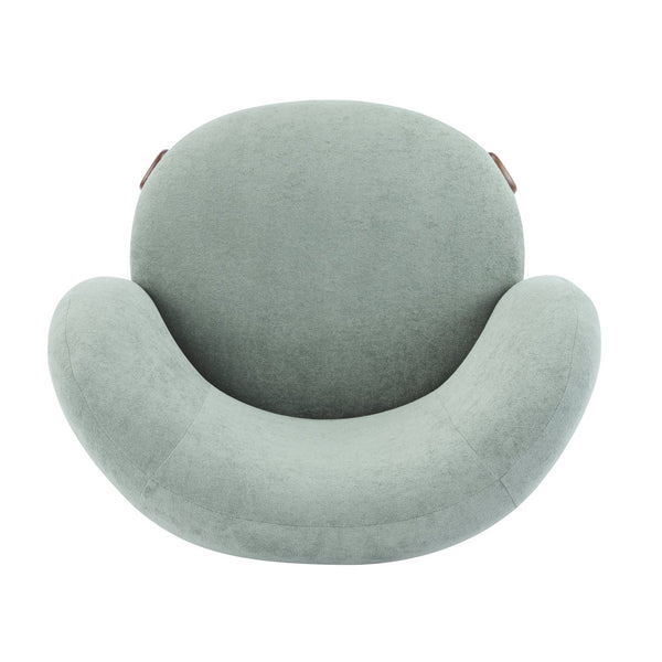 English Elm Christopher Knight Home® - Cozy Wingback Armchair with Plush Bouclé Upholstery, Solid Wood Legs, Ergonomic Support, Timeless Style Green 33.5 L x 25.5 W x 21.5 H N776P298155G