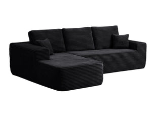 English Elm New Plush Corduroy L-shape Sectional Sofa Deep Cloud Seating for Modern Living Spaces W3975S00043