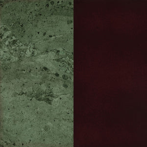 English Elm Elna Merlot Round Top Accent Side Table with Marble Inset Plant Stand 27.5" High Elegant Decor B062P328632