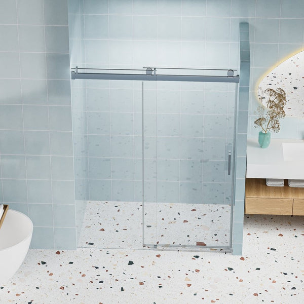 English Elm Top Rail Stainless Steel Shower Door Track with Buffered Glide for Modern Bathrooms W1573P232520