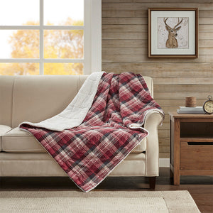 Woolrich Tasha Lodge/Cabin Oversized Sofstpun Down Alternative  Throw WR50-1349 Red