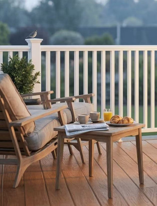 English Elm Classic White Pvc Outdoor Railing Uv Resistant Pool Patio Garden Border Fence W6006P504687