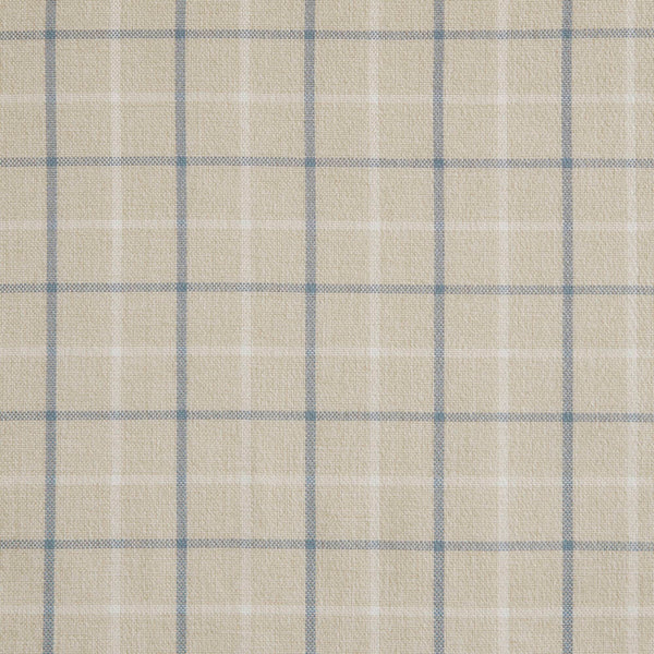 JLA Home Madison Park - Plaid Faux Leather Curtain Panel with Fleece Lining for Insulation, Privacy, Light‑Filtering Elegance linen blue MP40-8736