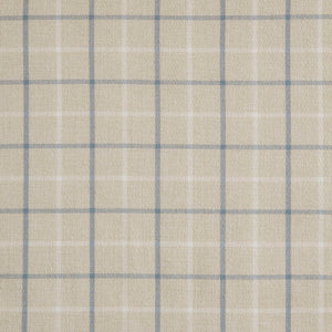 JLA Home Madison Park - Plaid Faux Leather Curtain Panel with Fleece Lining for Insulation, Light Filtering & Privacy - 50" Wide linen blue MP40-8737