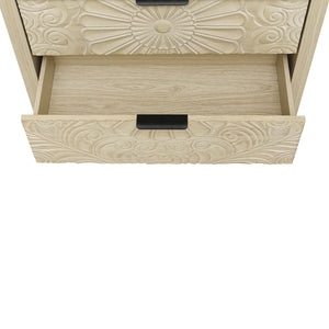 English Elm 3 Drawer Cabinet - Stylish & Versatile Storage Solution For Bedroom, Living Room, Or Study Decor W688P225270