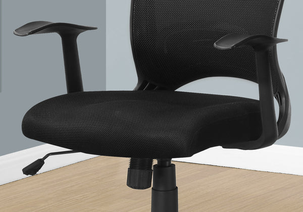 English Elm Office Juvenile Ergonomic Desk Chair with Breathable Mesh Back, Padded Seat, Swivel Mobility and Tilt Control Black 23 L x 12 W x 24 H B2710P219669
