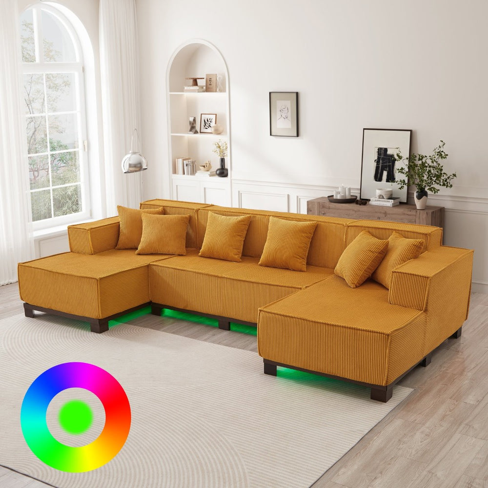 English Elm Swivel Barrel Accent Chair Chenille Tufted Round Club Seat for Living Room Lounge Orange N719S002220G