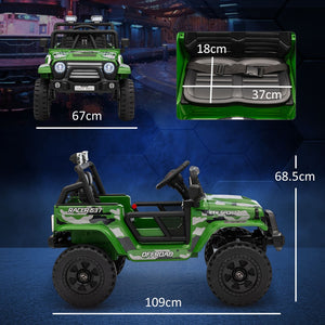 English Elm Qaba 12v Toddler Electric Motorcycle with Twist Throttle Rear Suspension Training Wheels Green W2225P249878