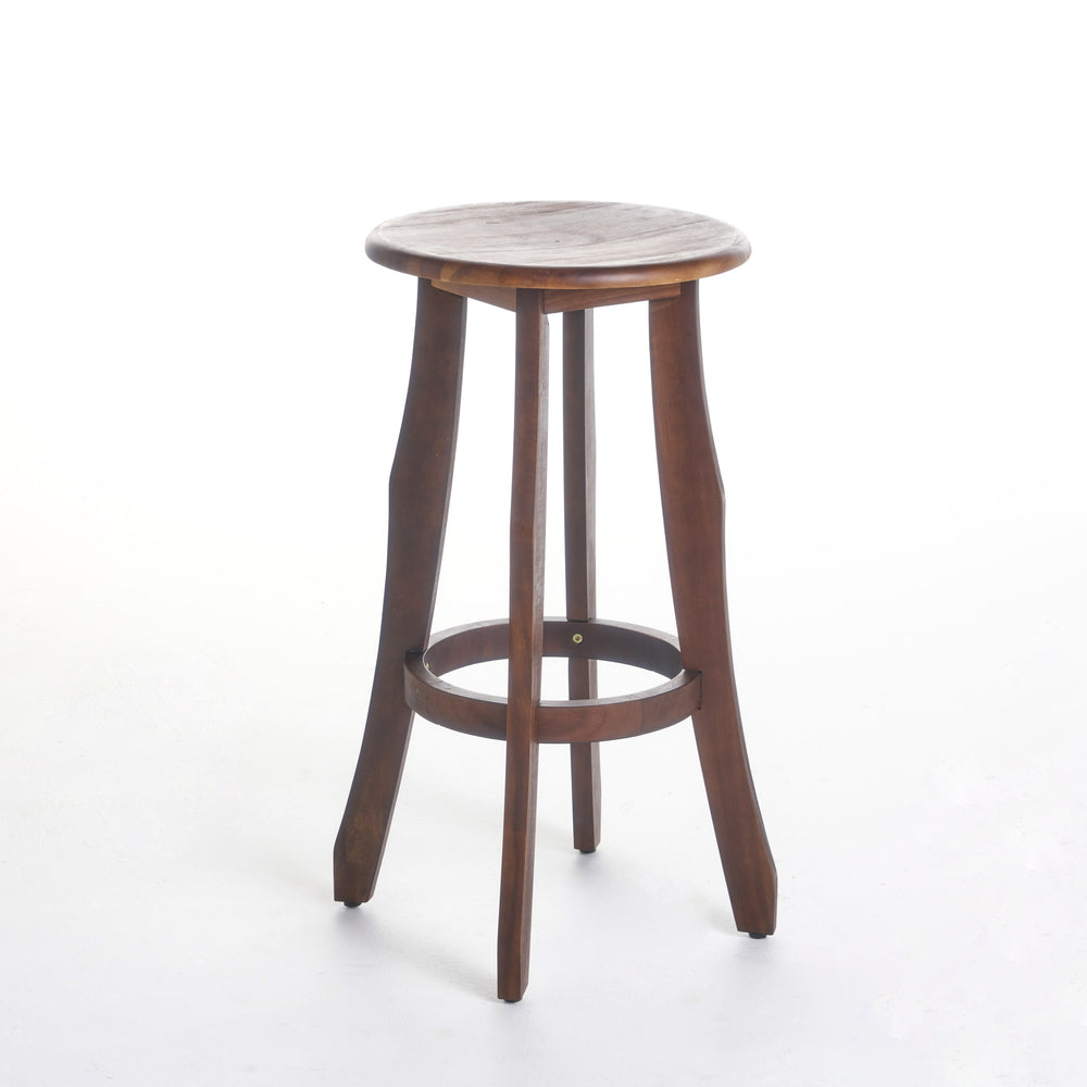 English Elm Christopher Knight Home® - PIKE Primrose Outdoor Dark Gray Acacia Wood Barstools Set of 2 — Backless, Water-Resistant, 30" High Comfort 60810.00DBRN